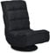 COSTWAY Bodenstuhl 360°drehbar, Bodensessel mit 5-Fach Verstellbarer Rückenlehne, Game Sessel gepolstert, Bodensofa Meditationsstuhl bis 150kg belastbar, Lazy Sofa (Schwarz)