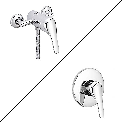 Dex Single Level Manual Shower Mixer Valve Chrome