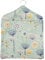 Jolee Fabrics Premium Oilcloth Peg Bags with Wooden Hanger - Large Waterproof Peg Bag, Clothes Clip Storage Perfect for Any Washing Line (Bergen Duck Egg Peg Bag)
