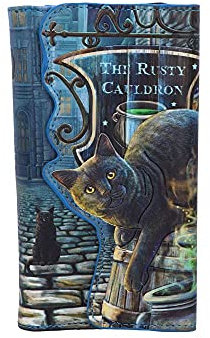 Nemesis Now Lisa Parker Rusty Cauldron Embossed Purse 18.5cm, PU, from The Magical Mind of Lisa Parker, Rusty Cauldron Artwork, Stylish and Practical, Multiple Slots for Cash and Cards