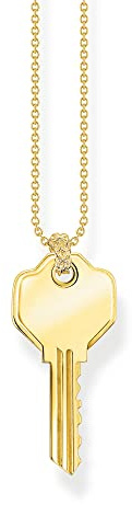 THOMAS SABO Kette Schlüssel gold 925 Sterlingsilber, 750 Gelbgold Vergoldung