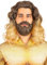 Funidelia | Aquaman Perücke mit Bart für Herren und Damen Superhelden, DC Comics, Justice League - Braun, Synthetisches Haar, Einheitsgröße, Perücke mit Bart