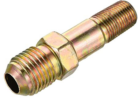sourcing map Rallonge Tuyau Raccord 9/16-18 UNF Mâle à 1/8 PT Mâle Filetage Adaptateur 50mm Rallonge Connecteur Hexagone Couplage