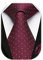 HISDERN Krawatte Burgund Herren Krawatten mit Einstecktuch Punkte Krawatte Hochzeit und Taschentuch Set
