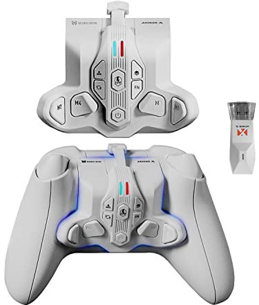 Paddles für Xbox Series S/X Controller, Rücktasten Ansatzstück Mit 4 Paddeln Kompatibel Mit Series S/X/One/Switch/PS4/PC, Unterstützt Turbo/Memory Funktion, Audio Buchse