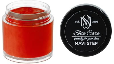 Crème Réparation & Recoloration MAVI STEP Cuir - Combleur Fissures - Canapés, Chaussures - Restaure Couleur & Répare Éraflures - 327 Rouge Rose