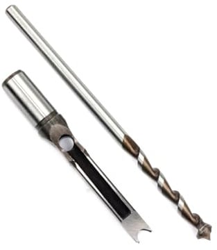 TULDYS 1pc HSS Spiralbohrer Vierkantbohrer Stemmmeißel Bohrer-Set Quadratisches Loch Holzbearbeitungs-Bohrer-Werkzeug-Set Erweiterte Säge(18mm)