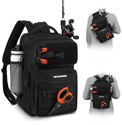 KastKing BlowBak Tactical Sling Tackle Bag-Lightweight Fishing Backpack Storge Fishing Gear and Equipment,Gift for Men