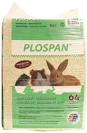 Plospan Fir Wood Chips – Small Animal Litter – 4 kg / 64 Litres