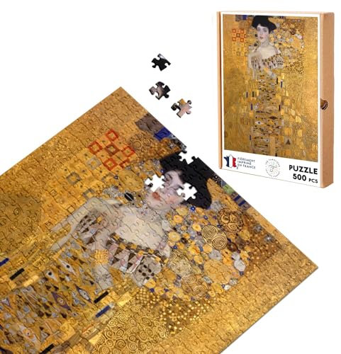 Puzzle Classic 500 Teile Malerei Gustav Klimt Portrait von Adele Bloch Bauer I Art Vintage Original Gold Gold Gold