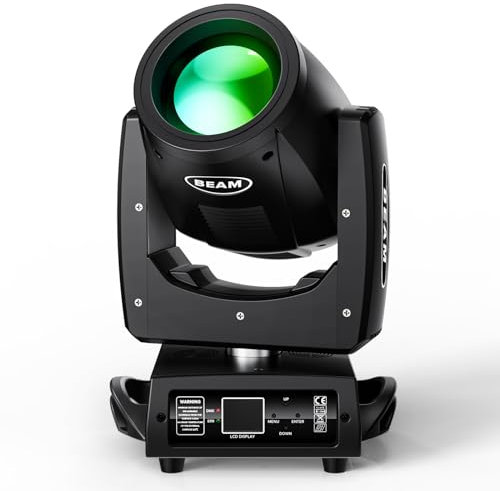 Moving Head LED Spot 230W Disco Licht RGBW Discolicht Partylicht DMX512 Stroboskoplicht 16CH Bühnenlichter für DJ Bar Club Konzert Geburtstag Theater Hochzeit Lichtshow Bühnenbeleuchtung