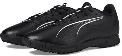 PUMA Men's Ultra Play Turf Trainer Soccer Cleats, Black-White, 14