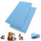 NEO SOLVO Lot de 2 Tapis de Jeu en Polaire pour Cochon d'Inde et Lapins - Tout en Un, C'est Une Couverture, Un Tunnel Géant, Une Maison, Un Coussin et Un Lit - 70cm x 105cm - Bleu