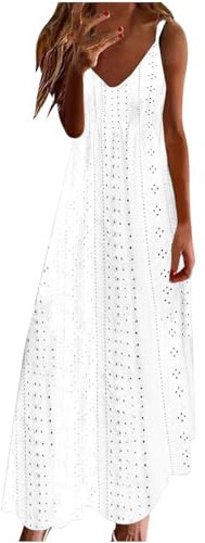 Same Day Delivery Items Prime Abito Estivo Casual Donna Curvy Abiti da Spiaggia Donna Vestitino da Sera Donna Abiti Lunghi Leggeri Vestiti di Lino Donna Vestiti Donna Estivi Viola Clearance Items
