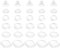 sourcing map Earring Pads, 36pcs 6 Styles - Silicone Clip-on Earring Backs, Comfort Earrings Cushions Replacements (Clear)