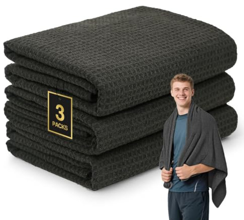 SOOWASH Microfiber Gym Towel for Showering Quick Dry Lightweight 27x55in