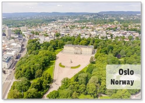 Oslo, Norwegen, Königlicher Palast, Slottsplassen, Palastpark, von, Kühlschrankmagnet