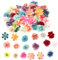 50 Stück Mini Künstliche Blumen Kunstblumen zum Basteln Künstliche Blumenköpfe Blütenköpfe Deko Seidenblumen Fake Blumen Blumendeko für DIY Zuhause Scrapbooking Hochzeit Party Home