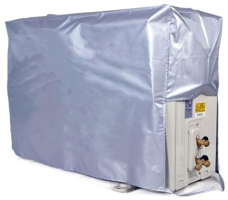 cubierta de la unidad de aire acondicionado, 1 funda for aire acondicionado exterior, funda antipolvo for aire acondicionado, bolsa de limpieza antipolvo y antinieve, resistente a la lluvia(1.5P 80X53