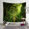 Bishilin Wandteppich Natur Wald Grün, Tapestry Wall Hanging 260x240 Wandteppich Outdoor Wandbehang Kinderzimmer Schlafzimmer Wohnzimmer