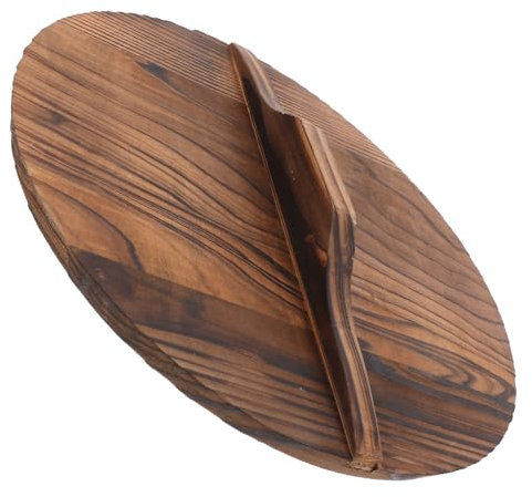 PAMINGONO Tapa Antidesbordamiento De Madera Para Sartén Tapa De Olla Anti-escaldaduras De Hierro Protector De Cocina Para Cocinar Wok Para Olla Función Anti-salpicaduras De Aceite