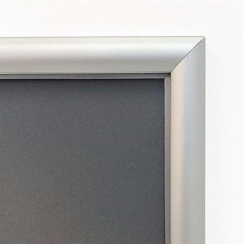 DisplayLager Klapprahmen mit 17mm Aluminiumprofil, silber – 50 x 70 cm