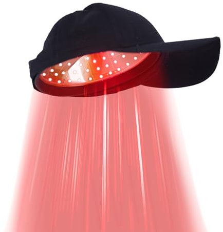 Roter Lichttherapie-Hut, Ölkontroll-Haarwuchskappe,Wellenlänge 650 nm und 118 Laserdioden Laser-Licht-Therapie-Geräte (LLlT) zur Behandlung von Haarausfall Für Männer und Frauen