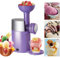 LTdlhFk Gelatiera, Kids Home Soft Serve Ice Cream Machine, DIY Homemade Milkshake Machine, Mini Slush Machine, Beach Kitchen,Purple