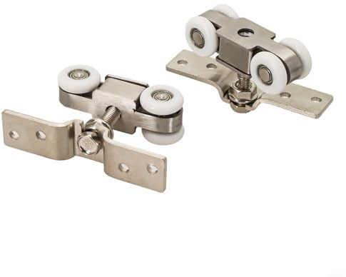 Yuanpgky Rail de suspension de porte en verre silencieux pour portes en bois massif, portes pliantes de salle de bain