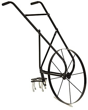 EarthWay 6500 Rotavator with Adjustable Handle and 5 Tine Attachment, Quick Change Implements, and 61 CM Steel Wheel Garden Cultivator