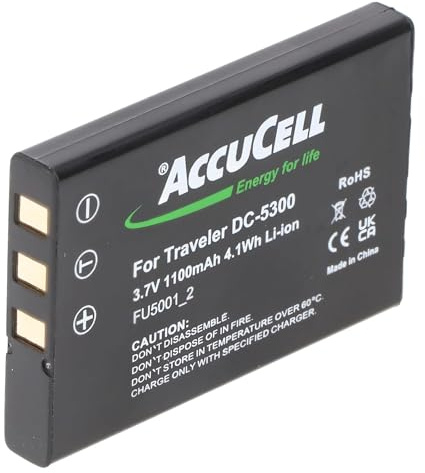AccuCell Akku kompatibel mit Panasonic CGA-S301, CGA-S302A
