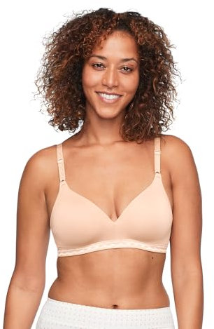 Warner's Women's Blissful Benefits Super Soft Wireless Lightly Lined Comfort Bra Rm1691w T-Shirt, Opaque, Butterscotch, 38B