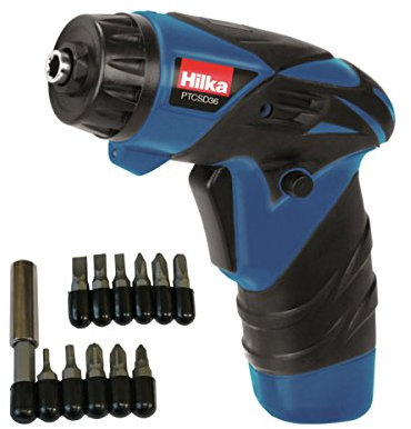 Hilka Tools PTCSD36 - Cacciavite a batteria agli ioni di litio, 3,6 V, colore: Nero/Blu