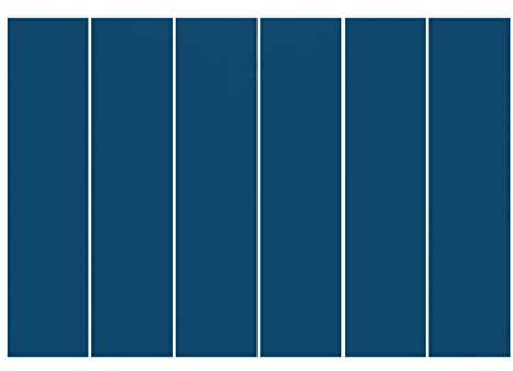 Bilderwelten Schiebegardinen Preussisch Blau - 6 Flächenvorhänge Deckenhalterung 6X 250x60cm