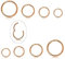 Milacolato 8Pcs 16G Nasenpiercing Ring Chirurgischer Stahl Scharnier Clicker Segment Nose Ringe Hoop Helix Knorpel Daith Tragus Ohr Schläfer Ohrringe Body Septum Piercing 6-12MM Rosa Gold
