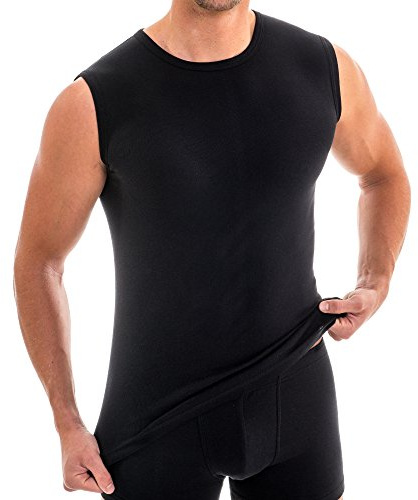 HERMKO 16040 Herren Sporthemd Rundhals-Ausschnitt, Größe:D 12 = EU 6XL, Farbe:schwarz