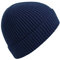 Beechfield Engineered Knit Ribbed Beanie Blau Oxford Navy One Size