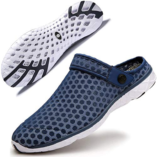Zoccoli Spiaggia Uomo Donna Pantofole Sandali Estate Traspirante Scarpe da Giardino Mare Doccia Slip-on Sabot Casa Ciabatte 36-48 | Mesh Pantofole, Scarpe da Giardino, Sandali de Mare e Spiaggia, Leggere Antiscivolo