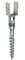 Galvanised Screw in Fence Post Spike Holder Support Base with Square Bracket 90mm x 685mm