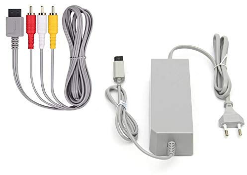 DARLINGTON & Sohns Kit de cables para Nintendo Wii – Cable de carga, cargador, adaptador de corriente, cable de TV, cable de alimentación, adaptador de CA