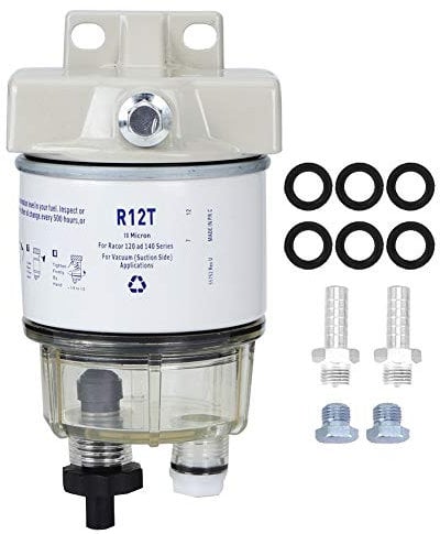 Dingln Filtro R12T Marina Del Crogiolo Di Rotazione Del Combustibile Separatore Acqua Adatto For Speedboat