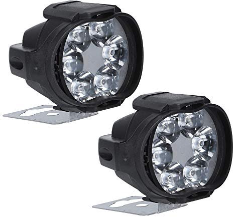 Faretto per moto, 2 pezzi fendinebbia per moto impermeabile 6 LED faro universale per moto per sostituzione lampada frontale per moto