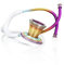 MDF Weiß-Kaleidoskop ProCardial Kardiologie-Stethoskop, Leichte Titan, Erwachsene, Doppelkopf, Gratis-Parts-for-Life, Weißer Schlauch, Kaleidoskop Bruststück-Kopfhörer, MDF797TKL29