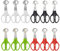XINMEIWEN 12Pack Stainless Steel Quail Egg Cutter Scissors Quail and Pigeon Egg Cutter Tool Quail Scissors Opener Quail Egg Cracker for Home Kitchen (Four Colors)