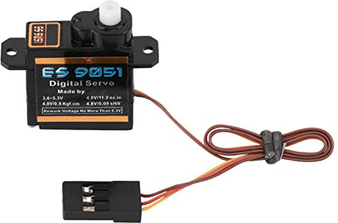 mumisuto 4.3g Micro Rc Servo Servomotor Metall Getriebe Digital Servo, 0,8 kg Drehmoment für 3D F3P RC Flugzeug