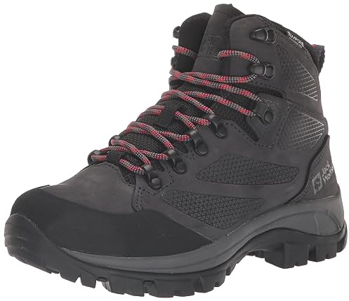 Jack Wolfskin Damen Rebellion Texapore Mid W, Grey / Red, 43 EU