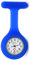 SibyTech Krankenschwester Ansteckuhr fob,Silikon mit Pin/Clip,Glow Pointer im Dunkeln,Infektionskontrolle Design,Analog-digital,Quarzwerk,Arzt Sanitäter medizinische Brosche Fob Uhr Hellblau