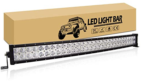 RIGIDON 80cm 180W Led lichtleiste kfz, Gebogen Led Arbeitsscheinwerfer Bar Lichtbalken Offroad beleuchtung für 4x4 Auto Traktor LKW PKW Truck SUV ATV UTV Fahrzeuge, Nebelscheinwerfer