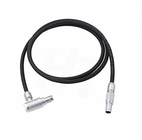 HangTon Cavo di alimentazione 24 V per fotocamera ARRI Alexa Sony Venice a Teradek Bond Bolt, SmallHD Monitor ad angolo retto RS 3 pin a 0B 2 pin 90 cm