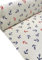 Landhuis Stoffe: Maritimer Baumwoll Deko Stoff mit Ankern, 13,00 €/m, natur mit dunkelblau und rot